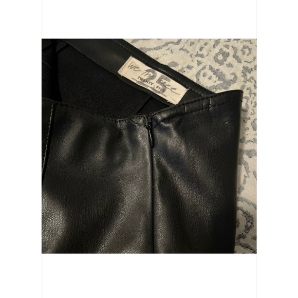 We The Free Black Faux Leather Leggings 25 - Picture 6 of 7